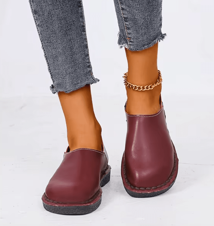 Women's Leather Moccasin Shoes Viena