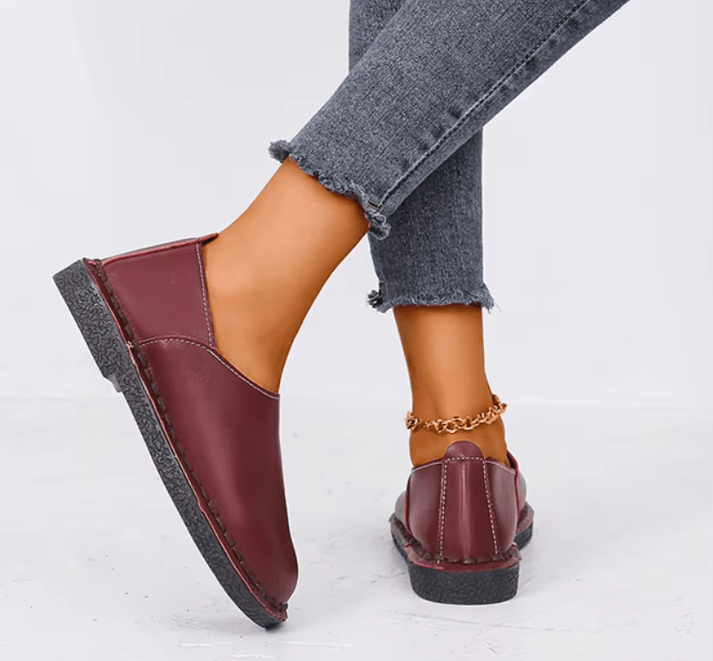 Women's Leather Moccasin Shoes Viena