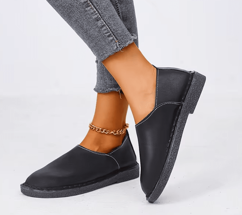 Women's Leather Moccasin Shoes Viena