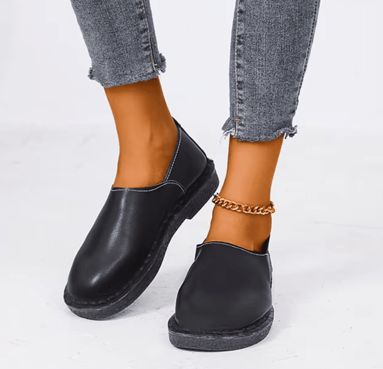 Women's Leather Moccasin Shoes Viena