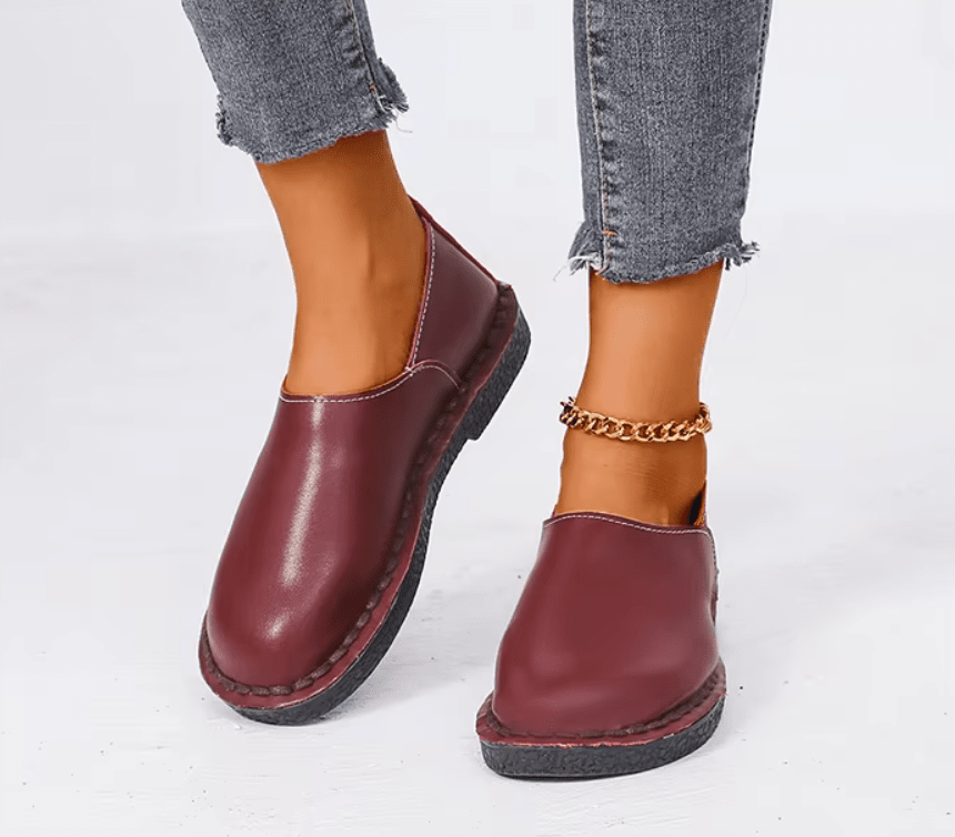 Women's Leather Moccasin Shoes Viena