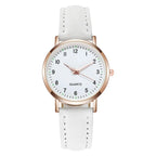 Women's Luminous Classic Watch with Leather Strap