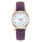 Women's Luminous Classic Watch with Leather Strap