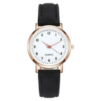 Women's Luminous Classic Watch with Leather Strap