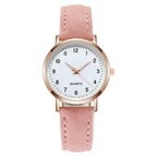 Women's Luminous Classic Watch with Leather Strap