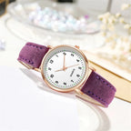 Women's Luminous Classic Watch with Leather Strap