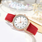 Women's Luminous Classic Watch with Leather Strap