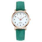 Women's Luminous Classic Watch with Leather Strap
