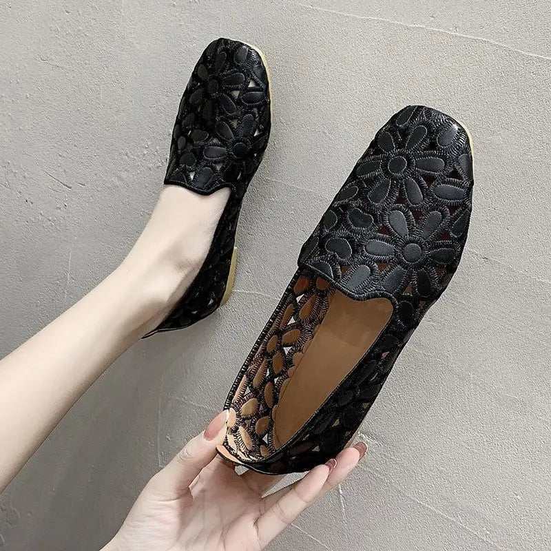 Women’s Paris Slip-On Foldable Leather Flats Loafers