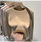 Women's Winter Sweater with Round Neck