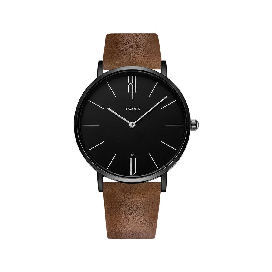 Men's Leather Luxury Watch Veron