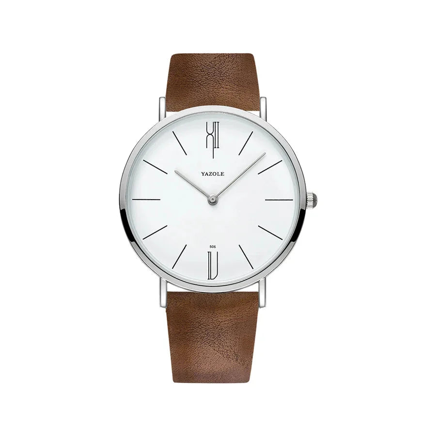 Men's Leather Luxury Watch Veron